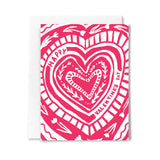 Hot Pink Valentine Card