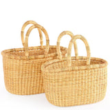 Natural Oval Tote Basket | Assorted