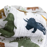 Cotton Muslin Swaddle | Dino Friends