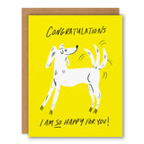 So Happy For You Congrats Card