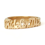 Ride or Die Ring | Brass
