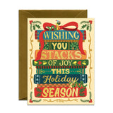 Stacks of Joy Holiday Card
