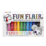 Fun Flair Face + Body Gel Sticks | Set of 12