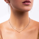 18k Gigi Necklace | White