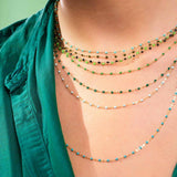 18k Gigi Necklace | Emerald