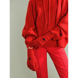 Cashmere Heart Gloves | Red
