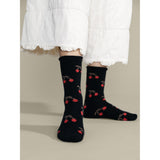 Cherry Bomb Cashmere Crew | Black