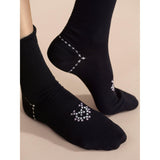 Heart Cross Stitch Crew | Black