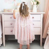 Tulle Star Cape | Blush