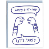 Sock Puppets Birthday Card