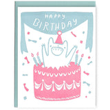 Jumping Out of a Cake Card