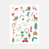 Mixed Icon Christmas Stickers