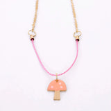 Enamel Mushroom Necklace