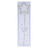 Silver Sparkler Star Candle