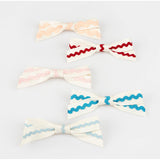 Ricrac Bow Hair Clips