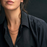 18k Gigi Necklace | Black