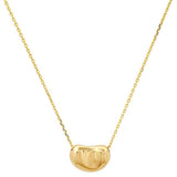 Gold Bean Pendant Necklace