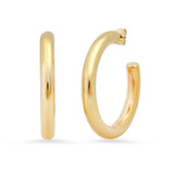 Extra Large Tubular Hoops | Gold