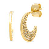 Pave Abstract Huggie