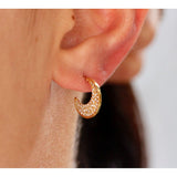 Pave Abstract Huggie