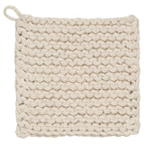 Knit Pot Holder | Natural