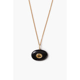 Clarice Onyx Pendant Necklace | 18k Gold Plated