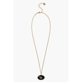Clarice Onyx Pendant Necklace | 18k Gold Plated