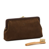 Suede Classic Clutch | Testa Di Moro