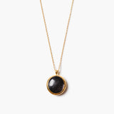 Round Bezel Pendant Necklace | Tiger's Eye