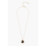 Round Bezel Pendant Necklace | Tiger's Eye