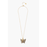 Butterfly Pendant Necklace | Dalmatian Jasper