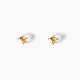 Marquise Peridot Hoops