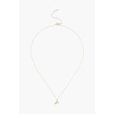 14k Gold Dainty Rainbow Necklace