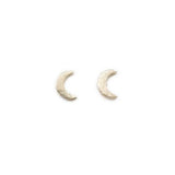 14K Gold Moon Earrings