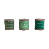 Velvet Ribbon On Wood Spool | 10yd