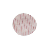 Striped Stoneware Plate | Pink + Red