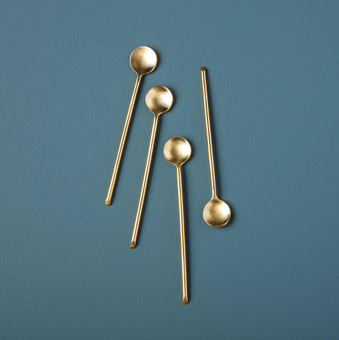 Gold Mini Spoons Set Of Four Burro