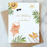 Beachy Birthday Wishes Card