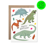 Happy Birthday Dinosaurs Card