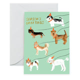 Out For A Winter Walk Holiday Card