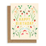 Flora Fauna Birthday Card