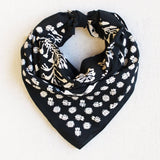 Floral Bandana | Black