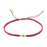 Braided Bracelet | Tear Evil Eye Red