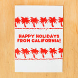 Happy Holidays from CA Palm Card