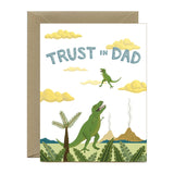 T-Rex Dinosaur Father's Day Card