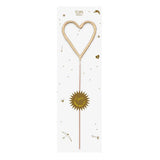 Big Golden Sparkler Heart Wand