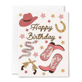Happy Birthday Cowgirl Card