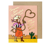Wrangled in a Good One Card