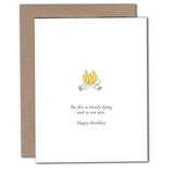 Dying Birthday Card