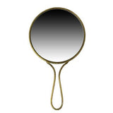 Round Brass Hand Mirror